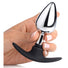 Dark Invader Metal and Silicone Anal Plug - Medium