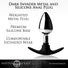 Dark Invader Metal and Silicone Anal Plug - Medium