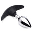 Dark Invader Metal and Silicone Anal Plug - Small