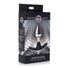 Dark Invader Metal and Silicone Anal Plug - Small