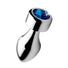 Blue Gem Weighted Anal Plug - Small