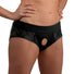Lace Envy Black Crotchless Panty Harness & Dildo - L-XL