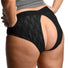 Lace Envy 3XL Crotchless Panty Harness - Black