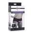 Lace Envy Black Crotchless Panty Harness & Dildo - L-XL