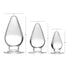 Triple Cones 3 Piece Anal Plug Set - Clear