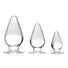 Triple Cones 3 Piece Anal Plug Set - Clear