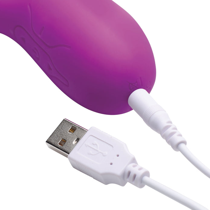 Come Hither Silicone Rabbit Vibrator with Orgasmic Motion XR Brands Come Hither Silicone Rabbit Vibrator with Orgasmic Motion XR Brands