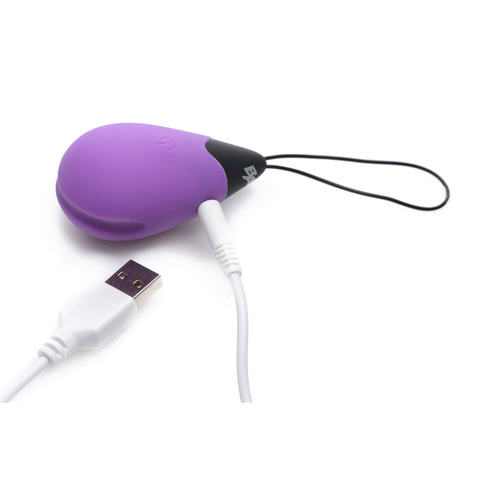 10X Silicone Vibrating Egg - Purple