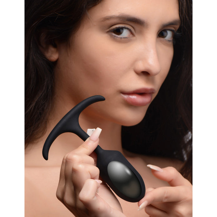 Premium Silicone Weighted Anal Plug - Small XR Brands Premium Silicone Weighted Anal Plug - Small XR Brands
