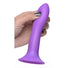 Squeeze-It Slender Dildo - Purple