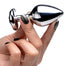 Black Heart Gem Anal Plug - Medium