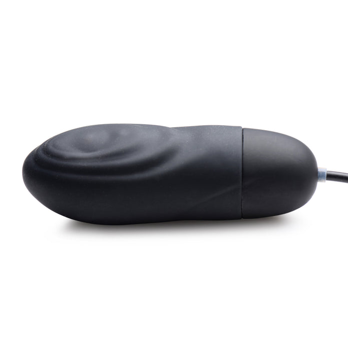 7X Pulsing Rechargeable Silicone Vibrator - Black