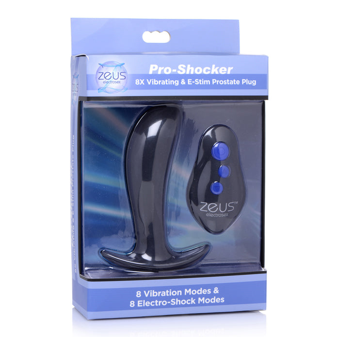 64X Pro-Shocker Vibrating and E-stim Prostate Plug XR Brands 64X Pro-Shocker Vibrating and E-stim Prostate Plug XR Brands