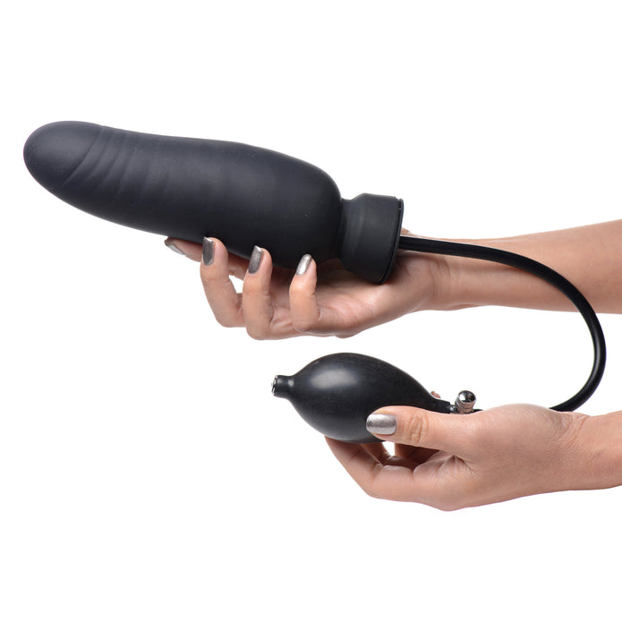 Dick-Spand Inflatable Silicone Dildo