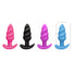 21X Remote Control Vibrating Silicone Swirl Butt Plug - Pink