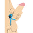 28X Remote Control Vibrating Cock Ring & Bullet - Blue