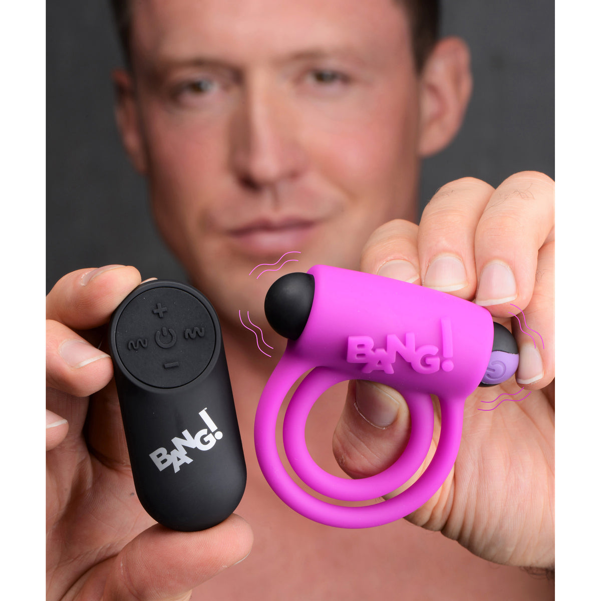 28X Remote Control Vibrating Cock Ring & Bullet - Purple
