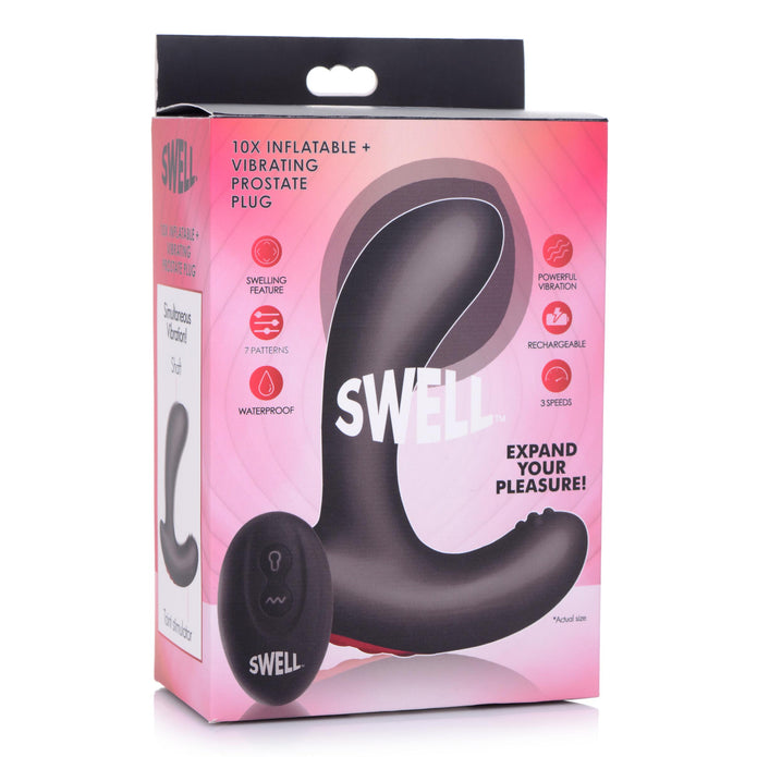 10X Inflatable Vibrating Silicone Prostate Plug XR Brands 10X Inflatable Vibrating Silicone Prostate Plug XR Brands
