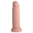 Power Player 28X Vibrating Silicone Dildo with Remote - Light