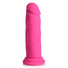 Power Player 28X Vibrating Silicone Dildo with Remote - Pink