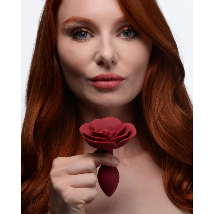 Booty Bloom Silicone Rose Anal Plug XR Brands Booty Bloom Silicone Rose Anal Plug XR Brands
