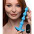 28X Remote Control Vibrating Silicone Anal Beads - Blue