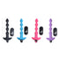 28X Remote Control Vibrating Silicone Anal Beads - Pink