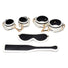 Kink in the Dark Glowing Cuffs, Blindfold & Paddle Set