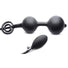 Devils Rattle Inflatable Silicone Anal Plug with Cock and Ball Ring