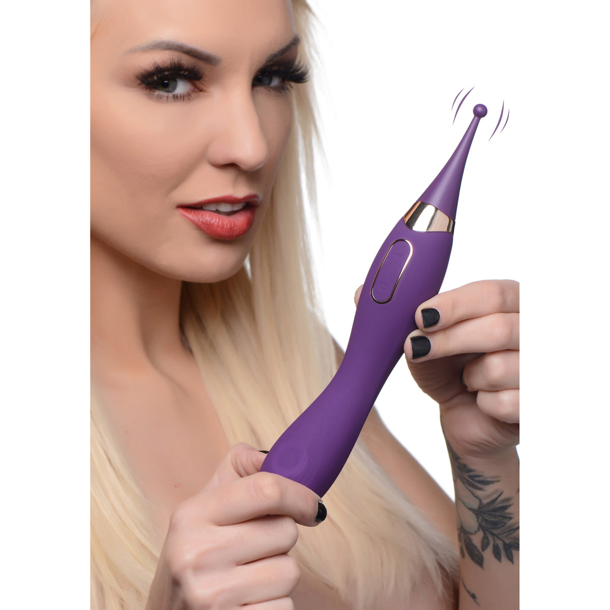 Power Zinger Pro Pulsing G-Spot Pinpoint Vibe w- Attachments