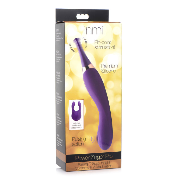 Power Zinger Pro Pulsing G-Spot Pinpoint Vibe w- Attachments XR Brands Power Zinger Pro Pulsing G-Spot Pinpoint Vibe w- Attachments XR Brands