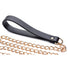 Leashed Lover Black & Gold Chain Leash
