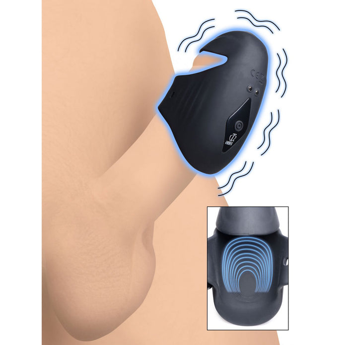 8X Vibrating Silicone Penis Sleeve XR Brands 8X Vibrating Silicone Penis Sleeve XR Brands