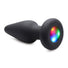 Light Up Silicone Anal Plug - Small