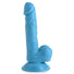 6.5" Dildo with Balls - Blue