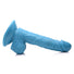 6.5" Dildo with Balls - Blue