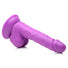 6.5" Dildo with Balls - Purple