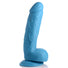8.25" Dildo with Balls - Blue