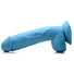 8.25" Dildo with Balls - Blue