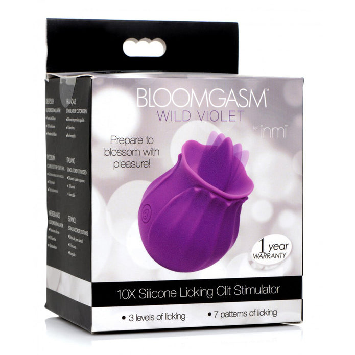 Bloomgasm Wild Violet Licking Silicone Stimulator