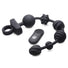 10X Dark Rattler Vibrating Silicone Anal Beads w- Remote