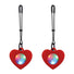 Silicone Light Up Heart Tweezer Nipple Clamps