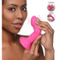 10X Squeezable Vibrating Dildo - Pink