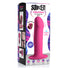 10X Squeezable Vibrating Dildo - Pink