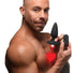 Laser Heart Large Anal Plug w- Remote Control