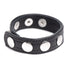 Cock Gear Leather Speed Snap Cock Ring - Black