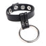Cock Gear Leather and Steel Cock and Ball Ring