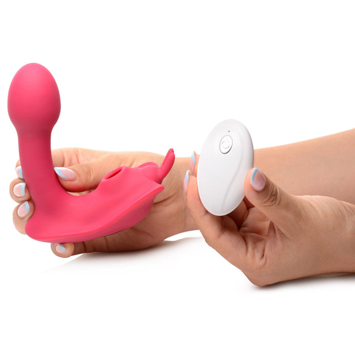 Butterfly Tease 10X Clitoral Suction Silicone Stimulator XR Brands Butterfly Tease 10X Clitoral Suction Silicone Stimulator XR Brands