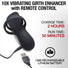 Silicone Vibrating Girth Enhancer w- Remote Control
