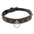 Rhinestone Choker with O-Ring - Red